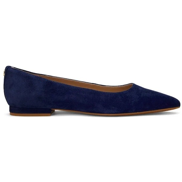 Lauren Ralph Lauren baleriny zamszowe Londyn  kolor granatowy 802871265006 802871265006.410