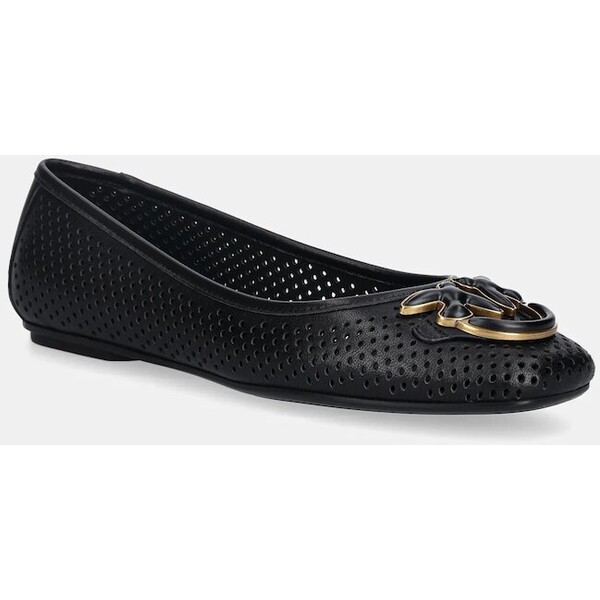 Pinko baleriny skórzane Max 11  kolor czarny SD0457P003Z99 SD0457.P003.Z99