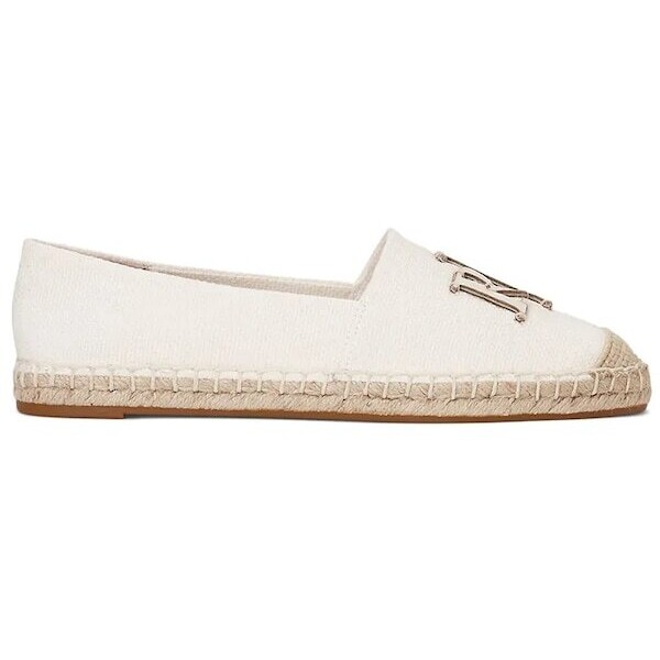 Lauren Ralph Lauren espadryle damskie skórzane Cameryn  beżowe 802920405006 802920405006.100