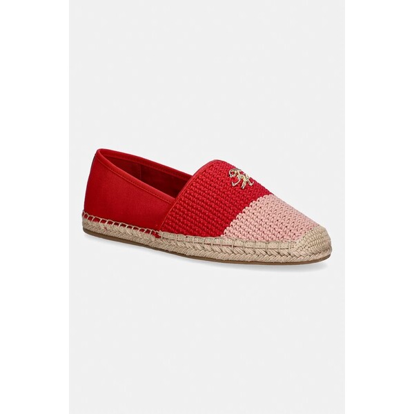 Tommy Hilfiger espadryle damskie TH SCRIPT CROCHET ESPADRILLE  czerwone FW0FW09502