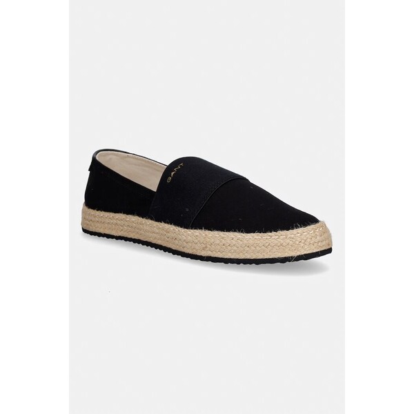 Gant espadryle damskie bawełniane Raffiaville  czarne 32568323 32568323.G00