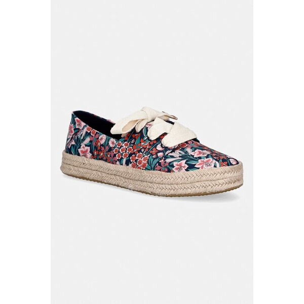 Toms espadryle damskie CAROLINA LACE UP  granatowe 10022630 10022630.BLUE