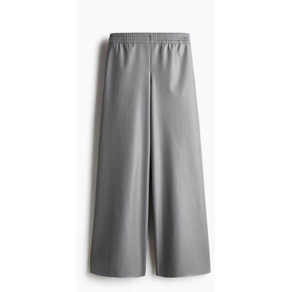 H&M Szerokie joggersy z powlekanego materiału 1249234