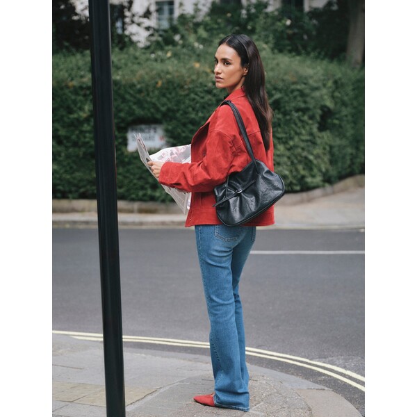 Reserved Zamszowa kurtka oversize 533LO-33X