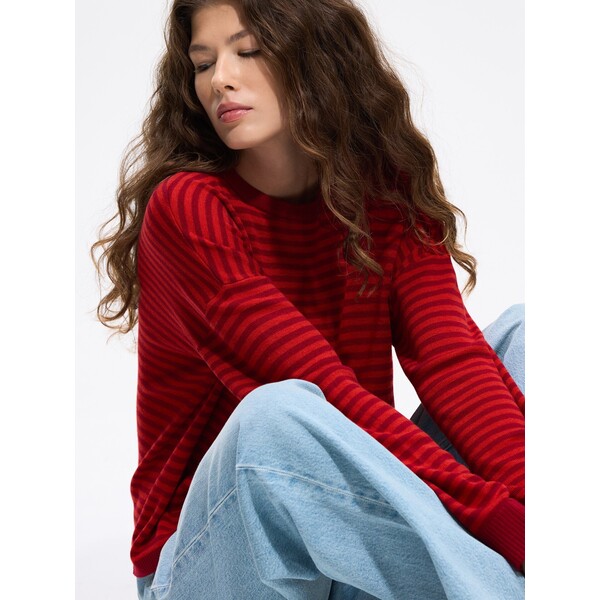 Reserved Sweter w paski 809KN-33X