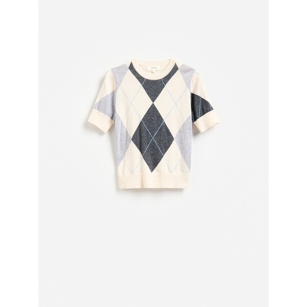 Reserved Wełniany sweter w romby 682KO-MLC