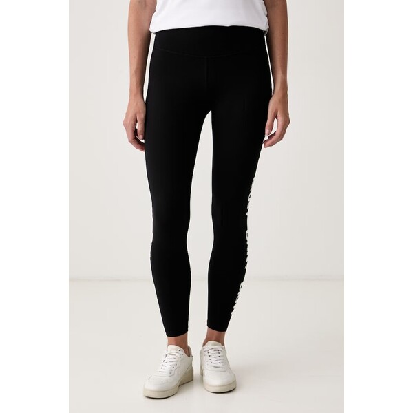 DKNY legginsy damskie  czarne high waist DP6P3813