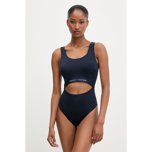Tommy Hilfiger strój kąpielowy jednoczęściowy damski  granatowy UW0UW06367