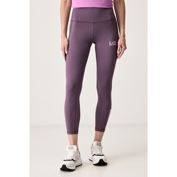 EA7 Emporio Armani legginsy sportowe damskie  fioletowe high waist AF21580.7W001351