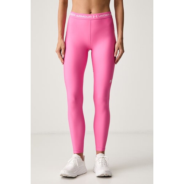 Under Armour legginsy sportowe damskie HeatGear  różowe regular waist 6010002.637
