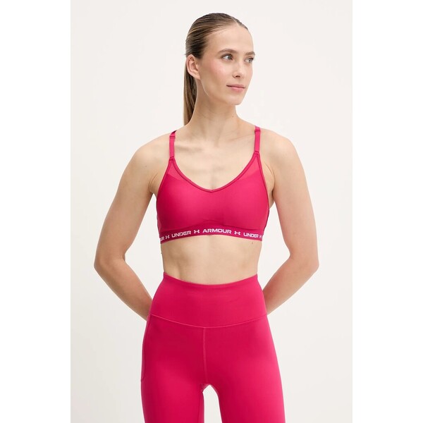 Under Armour biustonosz sportowy Crossback Low  różowy 1386424