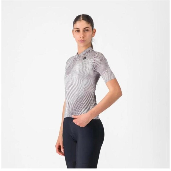 CASTELLI COSMIC VORTEX Koszulka kolarska z krótkim rękawem - szary