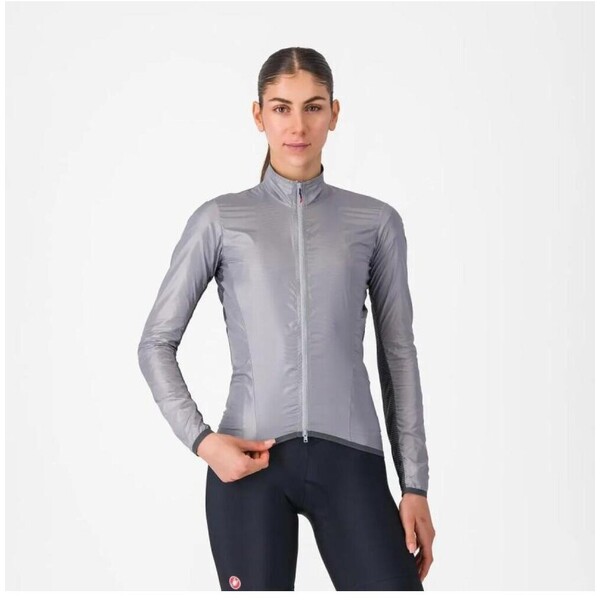 CASTELLI ARIA SHELL 2 W Kolarska kurtka przeciwwiatrowa - srebrny