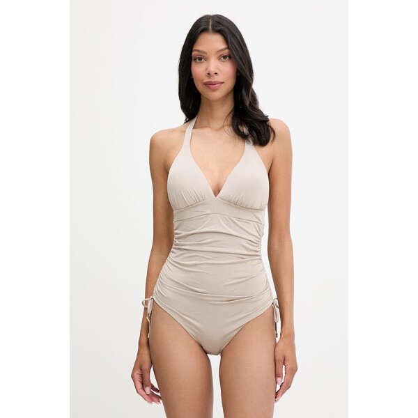 Max Mara Beachwear strój kąpielowy jednoczęściowy damski COSETTA  beżowy 2616831069600