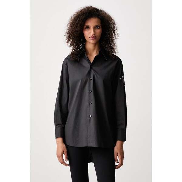 MM6 Maison Margiela koszula damska bawełniana  czarna S52DT0072-M35256 S52DT0072.M35256