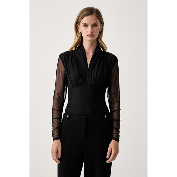 DKNY bluzka damska  czarna gładka P53H7CMM