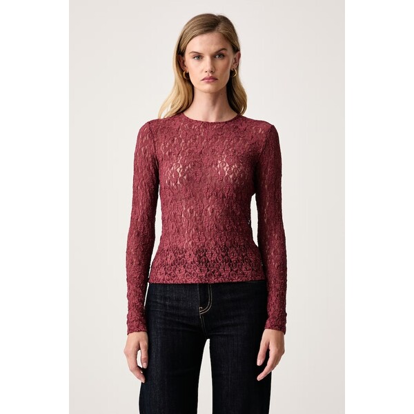 Marella bluzka damska koronkowa Emme by Marella  bordowa 2625976041200