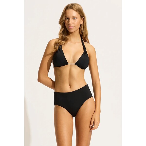 Seafolly biustonosz kąpielowy damski Multi Fit Longline  czarny 31411MF942