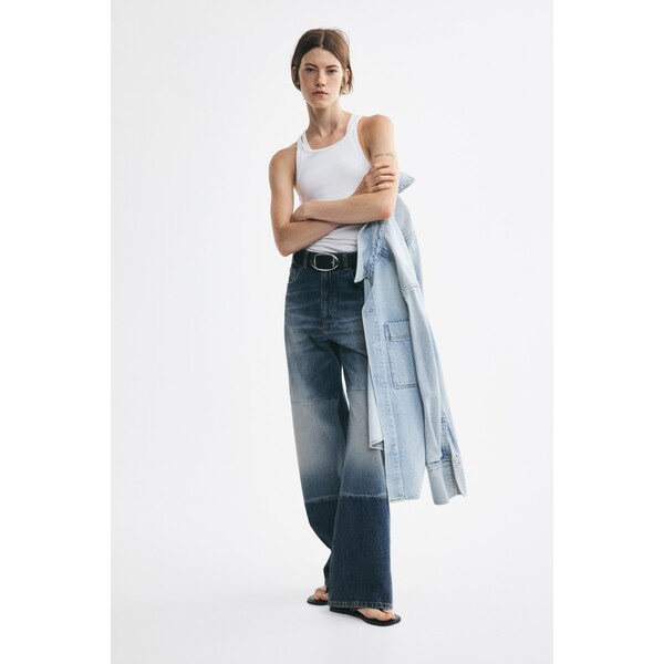 H&M Dżinsy z patchworkowym detalem 1362030