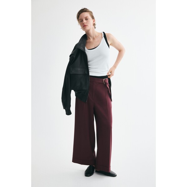 H&M Proste spodnie z paskiem 1343397