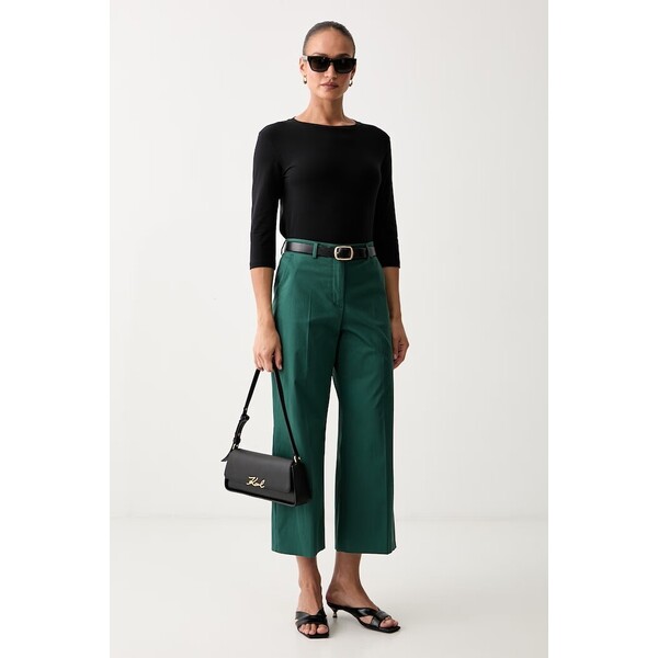Weekend Max Mara longsleeve damski bawełniany z elastanem WKDMULTIA  czarny 2625946021600