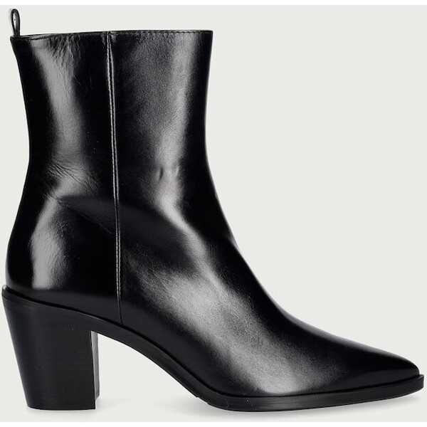 Billi Bi botki damskie skórzane Black calf 80  czarne B1295 B1295.080