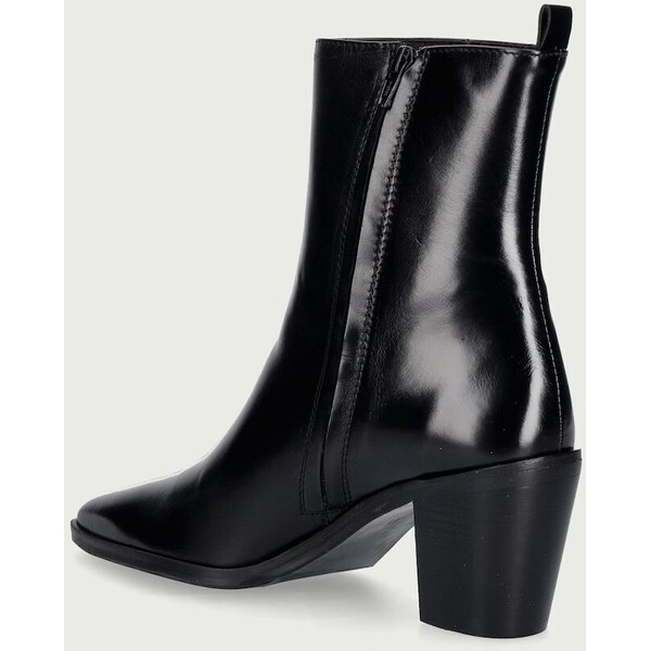 Billi Bi botki damskie skórzane Black calf 80  czarne B1295 B1295.080