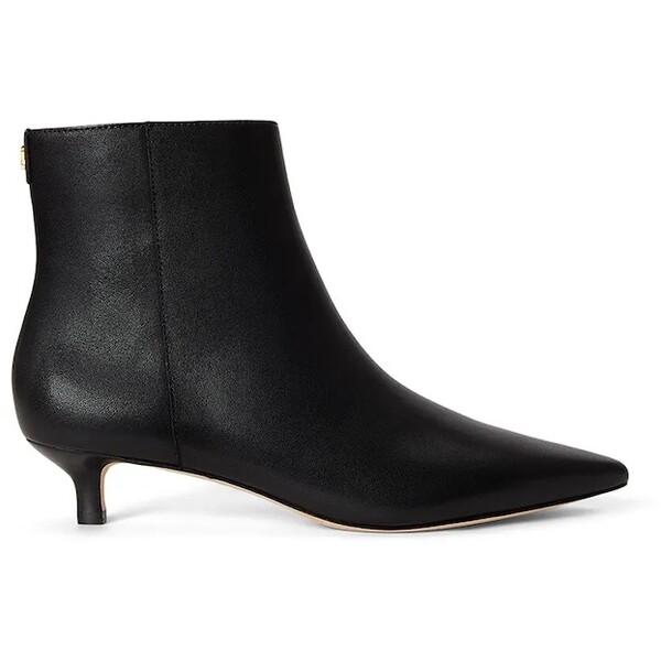 Lauren Ralph Lauren botki na szpilce damskie skórzane Frncsa Bt Hl  czarne 802P15721001 802P15721001.001