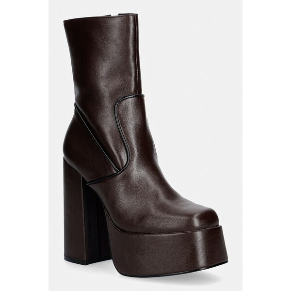Koi Footwear botki na słupku damskie DBP1  brązowe DBP1 DBP1.CHOCO