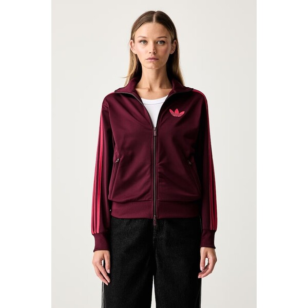 adidas Originals bluza rozpinana damska Firebird  bordowa KW0226