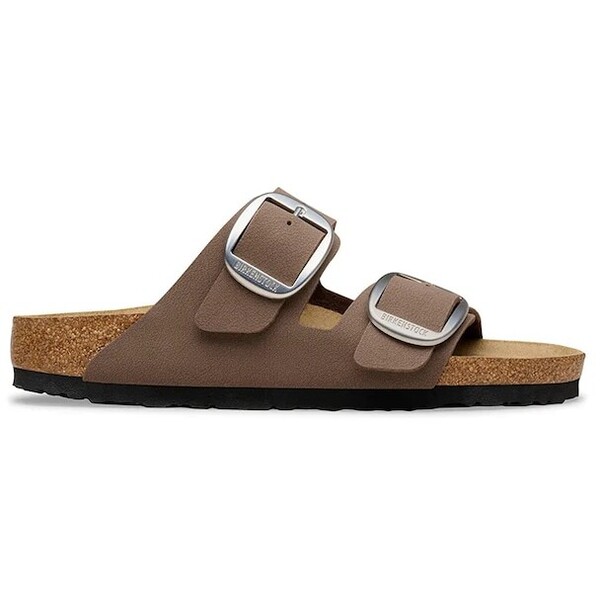 Birkenstock klapki Arizona Big Buckle  damskie kolor brązowy 1032081