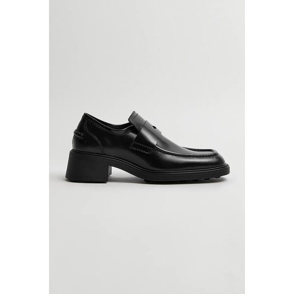 Miista loafersy skórzane Amelia  czarne E8_4342 E8.4342