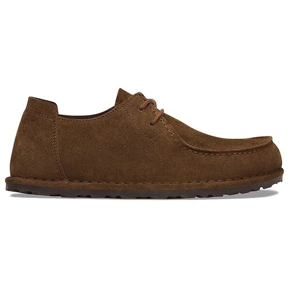 Birkenstock półbuty zamszowe Utti Lace Suede Leather  brązowe 1033136