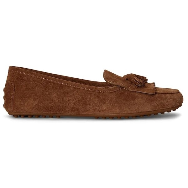 Lauren Ralph Lauren mokasyny damskie zamszowe Tayte Klt  brązowe na płaskim obcasie 802P22310005 802P22310005.200