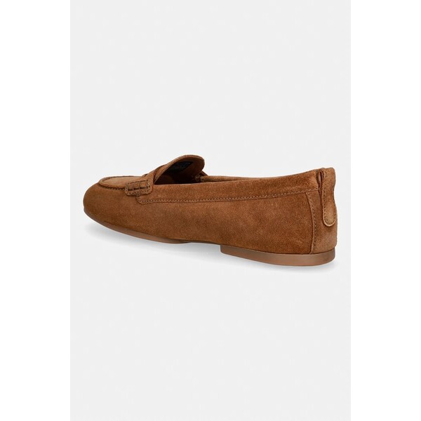 Tommy Hilfiger mokasyny damskie zamszowe TH FLEX SUEDE LOAFER BALLERINA  brązowe FW0FW09507