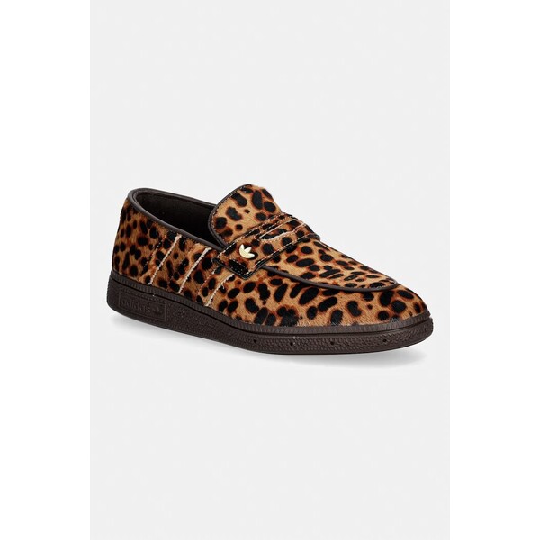 adidas Originals mokasyny damskie skórzane Handball Spezial Loafer  brązowe KJ2526