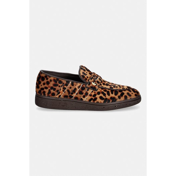adidas Originals mokasyny damskie skórzane Handball Spezial Loafer  brązowe KJ2526
