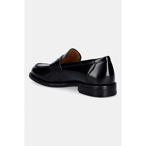 Vagabond Shoemakers mokasyny skórzane LINN  damskie kolor czarny na płaskim obcasie 6036-004-20 6036.004.20