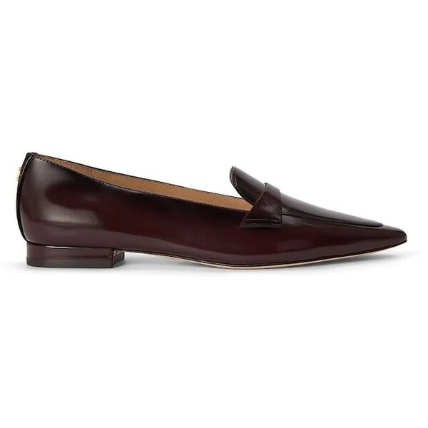 Lauren Ralph Lauren mokasyny damskie skórzane Audri Loafer  bordowe 802P16900003 802P16900003.600