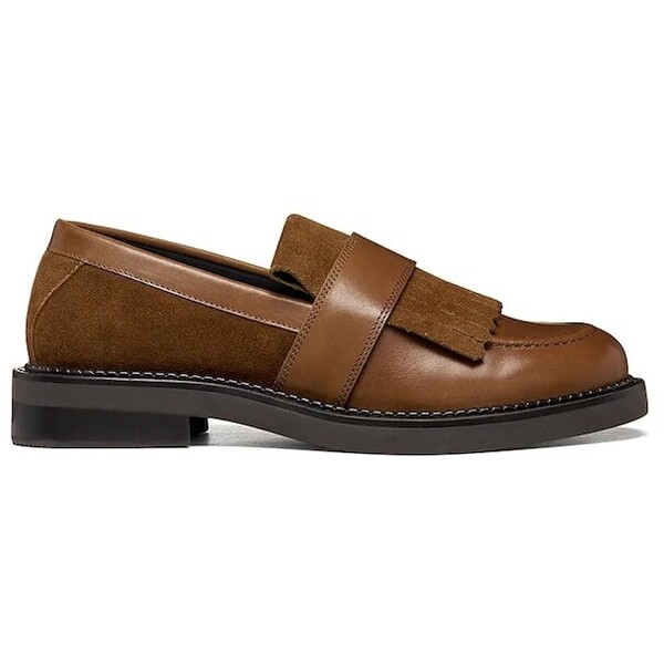 Geox loafersy damskie skórzane D SERILDA  brązowe D66WYE04323C6032