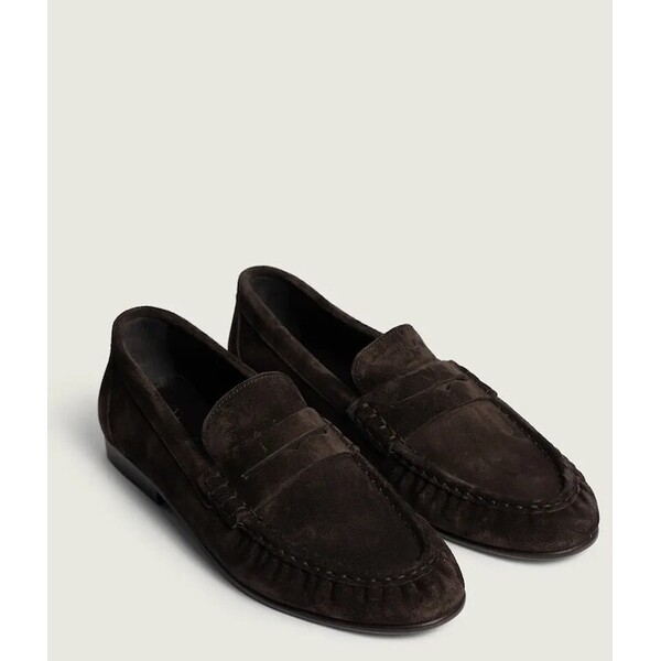 Posa mokasyny damskie zamszowe Penny Loafer  brązowe PW40.201