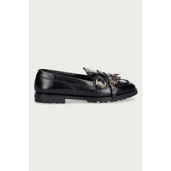 Pinko mokasyny damskie skórzane Nora 08  czarne SD0681P185Z99 SD0681.P185.Z99