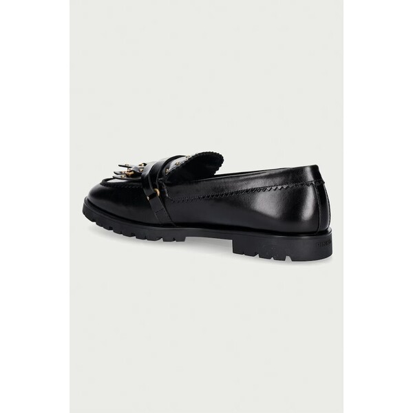 Pinko mokasyny damskie skórzane Nora 08  czarne SD0681P185Z99 SD0681.P185.Z99