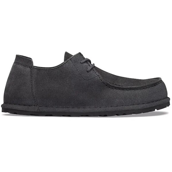 Birkenstock półbuty zamszowe Utti Lace Suede Leather  szare 1032685