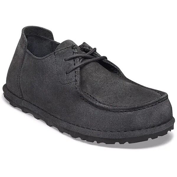Birkenstock półbuty zamszowe Utti Lace Suede Leather  szare 1032685
