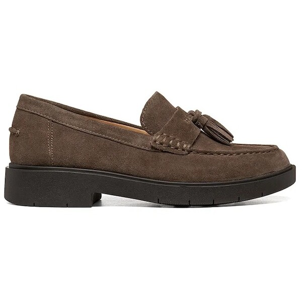 Geox loafersy damskie zamszowe D SPHERICA EC1 B  brązowe D65DKA00022C6029