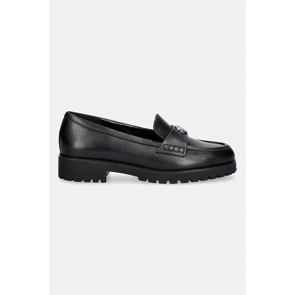 MICHAEL Michael Kors loafersy damskie skórzane Jaelyn Lug Loafer  czarne 40T6JLFP1L.001