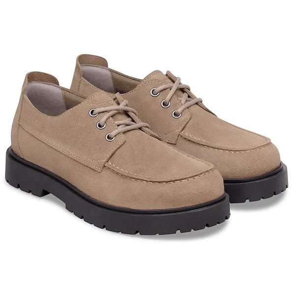 Birkenstock półbuty zamszowe Highwood Moc Lace Low  kolor beżowy 1031884 1031884.