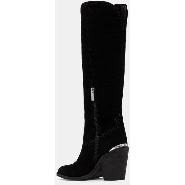 Guess kowbojki damskie zamszowe SASHAN2  czarne FLTSN2 SUE11 FLTSN2.SUE11.BLACK