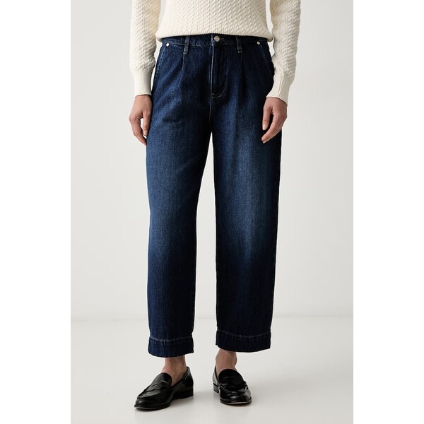 Joop! jeansy barrel damskie  granatowe 30105459